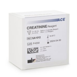 Reagent ACE   Renal / General Chemistry Creatinine For ACE and ACE Alera Analyzers 560 Tests R1: 3 X 30 mL, R2: 3 X 9 mL