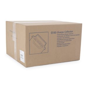 Sharps Container BD    12 H X 12 W X 4-4/5 D Inch 5.4 Quart Translucent White Base / Translucent White Lid Horizontal Entry