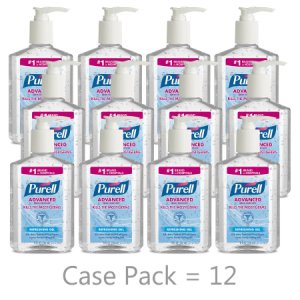 Hand Sanitizer Purell   Advanced 8 oz. Ethyl Alcohol Gel Pump Bottle