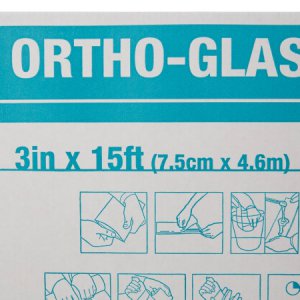 Padded Splint Roll ORTHO-GLASS   3 Inch X 15 Foot Fiberglass White
