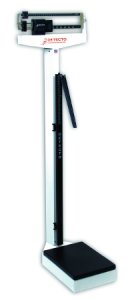 Column Scale with Height Rod Detecto   Balance Beam Display 400 lbs. Capacity White Analog