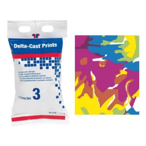 Cast Tape Delta-Cast   Prints 3 Inch X 12 Foot Polyester Pastel Print