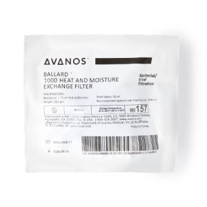 Heat and Moisture Exchanger with Filter BALLARD* 30 mgH at 1000 ml 1.0 @ 30 LPM