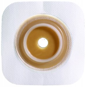 Ostomy Barrier Sur-Fit Natura   Trim to Fit, Standard Wear Stomahesive   Tan Tape 32 mm Flange Sur-Fit Natura   System Hydrocolloid Up to 1/2 to 3/4 Inch Opening 5 X 5 Inch