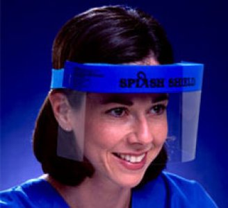 Face Shield Splash Shield    One Size Fits Most Half Length Anti-fog Disposable NonSterile