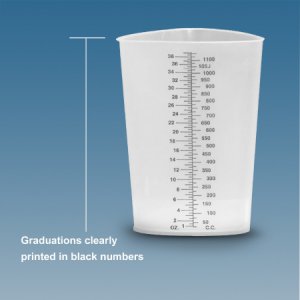 Graduated Beaker Plasti-Grad   Triangular Polypropylene 1,200 mL