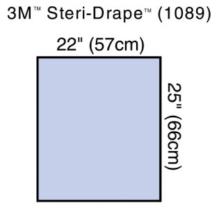 General Purpose Drape 3M    Steri-Drape    Utility Sheet 22 W X 25 L Inch Sterile