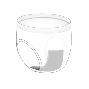 Dignity   Protective Underwear with Liner Unisex Cotton / Polyester X-Large Pull On Reusable