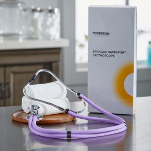 Sprague Stethoscope McKesson LUMEON    Lavender 2-Tube 22 Inch Tube Double-Sided Chestpiece