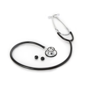 Classic Stethoscope McKesson Black 1-Tube 22 Inch Tube Double-Sided Chestpiece
