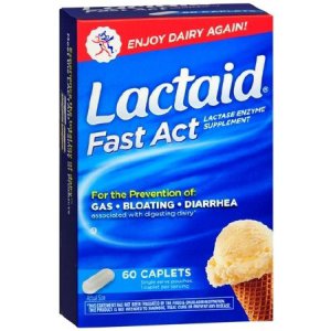 Dietary Supplement Lactaid   Fast Act Lactase Enzyme 9000 FCC Units Strength Tablet 60 per Box