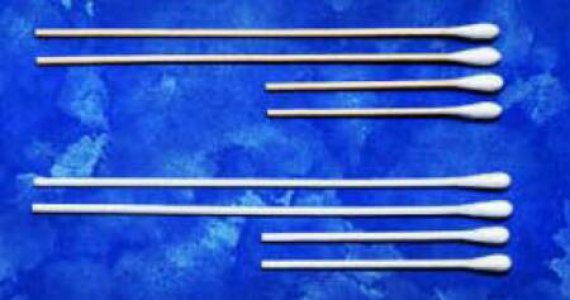 Swabstick Cotton Tip Plastic Shaft 6 Inch Sterile 2 per Pack