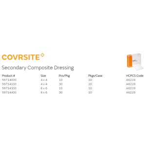 Composite Dressing Covrsite 4 X 4 Inch Sterile