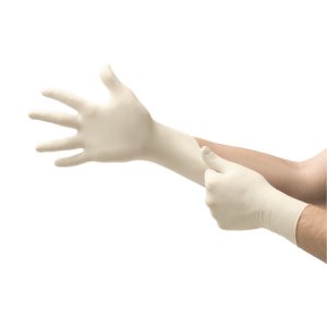 Exam Glove Diamond Grip Plus    Large NonSterile Latex Standard Cuff Length Fully Textured White Not Rated