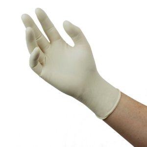 Exam Glove Diamond Grip Plus    Large NonSterile Latex Standard Cuff Length Fully Textured White Not Rated