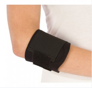 Elbow Support PROCARE   Medium Contact Closure Tennis Left or Right Elbow 8 to 11 Inch Circumference Black