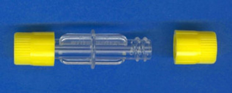Luer Adapter 1.5 Inch L, Male To Male, End Caps, Sterile