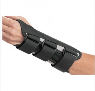 Wrist Brace ProCare   B.A.T.H.    Aluminum / Canvas Left Hand Black Small