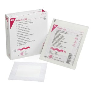 Adhesive Dressing 3M    Medipore    6 X 6 Inch Soft Cloth Square White Sterile