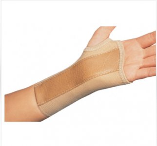 Wrist Brace ProCare   Low Profile / Contoured / Wraparound Aluminum / Cotton / Elastic Right Hand Beige Large