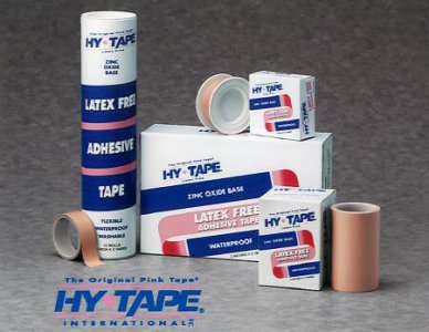 Medical Tape Hy-Tape   Waterproof Zinc Oxide Adhesive 1/2 Inch X 5 Yard Pink NonSterile
