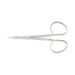 Stitch Scissors Miltex   4-7/8 Inch Length OR Grade German Stainless Steel NonSterile Ribbon Style Finger Ring Handle Curved Blade Sharp Tip / Sharp Tip