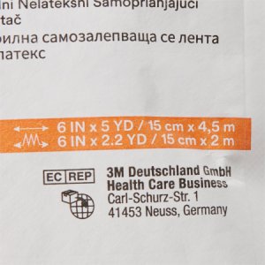 Cohesive Bandage 3M    Coban    LF 6 Inch X 5 Yard Standard Compression Self-adherent Closure Tan Sterile