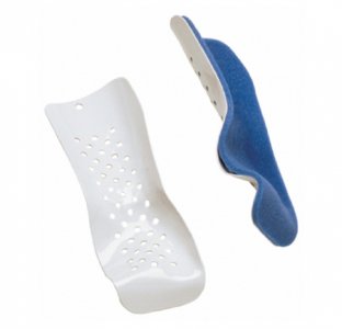 Colles' Wrist Splint ProCare   Padded Aluminum / Foam Left Hand Blue / White Medium