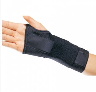 Wrist Brace ProCare   CTS Contoured Aluminum / Cotton / Elastic Left Hand Black Small