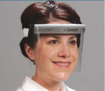 Wraparound Face Shield Critical Cover   Coverall   One Size Fits Most Half Length Anti-fog Reusable NonSterile