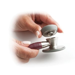 Cardiology Stethoscope Adscope   Black 1-Tube 19 Inch Tube Double-Sided Chestpiece