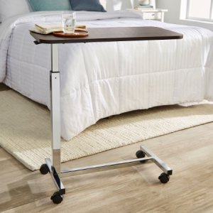 Overbed Table McKesson Non-Tilt Spring Assisted Lift 28-1/4 to 43-1/4 Inch Height Range