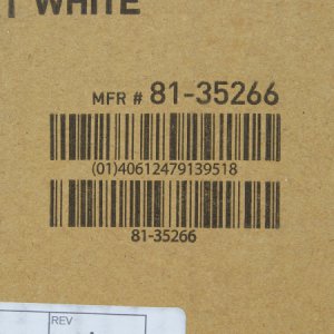 Trash Can with Plastic Liner McKesson 32 Quart Square White Steel Step On