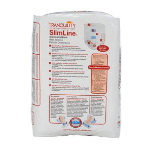 Unisex Adult Incontinence Brief Tranquility   Slimline   Small Disposable Heavy Absorbency