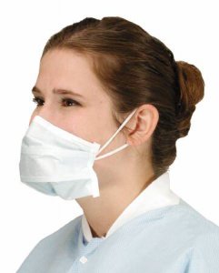 Surgical Mask Critical Cover   PFL   Pleated Earloops One Size Fits Most Blue NonSterile ASTM Level 3 Adult