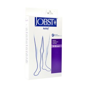 Compression Stocking JOBST   Relief   Knee High Large Beige Closed Toe