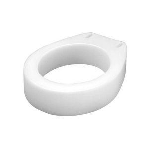 Raised Toilet Seat Carex   3-1/2 Inch Height White 300 lbs. Weight Capacity