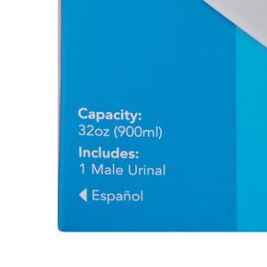 Male Urinal Carex   32 oz. / 946 mL With Closure Single Patient Use