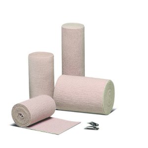 Elastic Bandage Econo-Wrap   LF 2 Inch X 4-1/2 Yard Standard Compression Clip Detached Closure Tan NonSterile