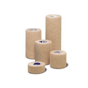 Cohesive Bandage Medi-Rip   4 Inch X 5 Yard Standard Compression Self-adherent Closure Tan NonSterile