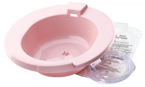 Sitz Bath Carex   Round Dusty Rose Polypropylene