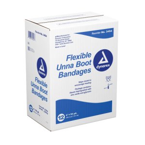 Unna Boot Dynarex   4 Inch X 10 Yard Gauze Zinc Oxide NonSterile