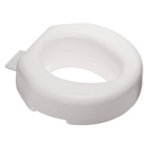 Raised Toilet Seat Tall-Ette   4 Inch Height White 300 lbs. Weight Capacity