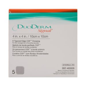 Hydrocolloid Dressing DuoDERM   Signal   4 X 4 Inch Square Sterile