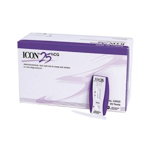 Rapid Test Kit Icon   25 hCG Fertility Test hCG Pregnancy Test Serum / Urine Sample 25 Tests CLIA Waived for Urine / CLIA Moderate Complexity for Serum