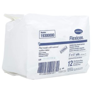 Conforming Bandage Flexicon   Polyester 1-Ply 3 Inch X 4-1/10 Yard Roll Shape Sterile
