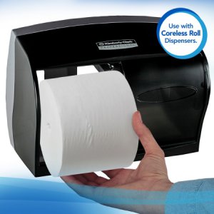 Toilet Tissue Scott   Essential White 2-Ply Standard Size Coreless Roll 1000 Sheets 3-9/10 X 4 Inch