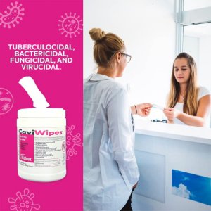 CaviWipes    Surface Disinfectant Premoistened Alcohol Based Manual Pull Wipe 160 Count Canister Alcohol Scent NonSterile