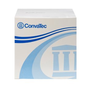 Ostomy Barrier Sur-Fit Natura   Trim to Fit, Extended Wear Durahesive   Without Tape 45 mm Flange Hydrocolloid 1 to 1-1/4 Inch Opening 4 X 4 Inch