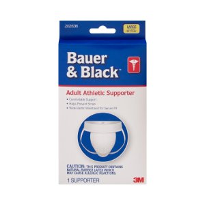 Athletic Supporter Bauer & Black    Large White